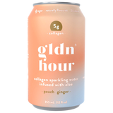 Gldn Hour Peach Ginger Collagen Sparkling Water - 355ml