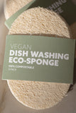No Tox Life Biodegradable Eco-Sponges for Dish Washing - 3 Pack
