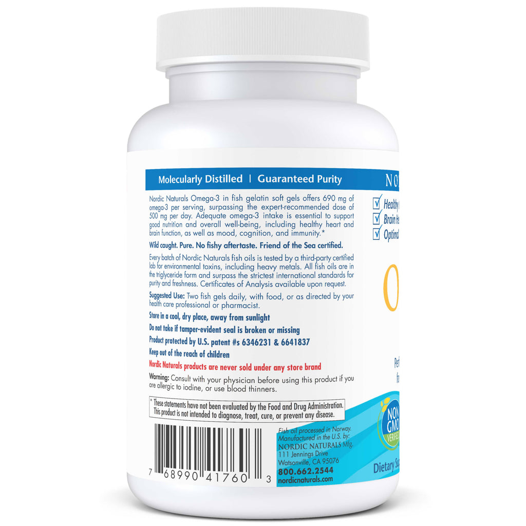 Nordic Naturals Omega-3 690mg - 60 Softgels