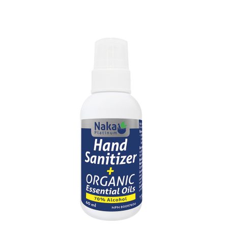 Naka Platinum Hand Sanitizer + Organic Essential Oils - 60ml