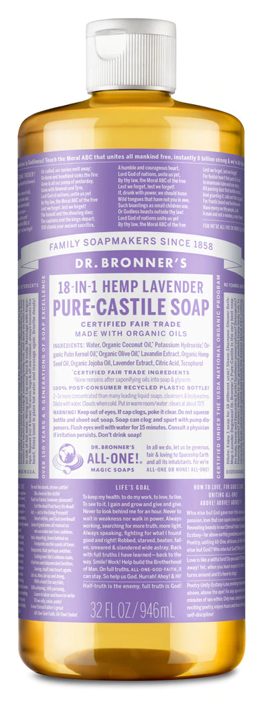Dr Bronner's Lavender Castile Soap - 946mL