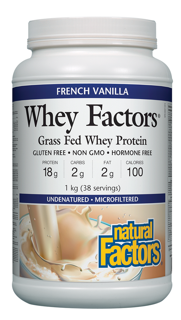 Natural Factors Whey Factors® French Vanilla Protein Powder - 1kg