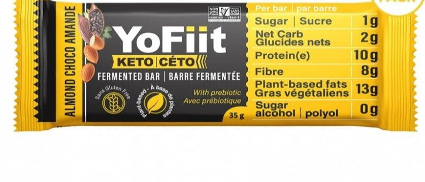 YoFiit Fermented Protein Keto Bar – Almond Chocolate