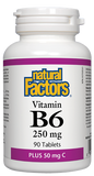 Natural Factors Vitamin B6 250mg - 90 Tablets