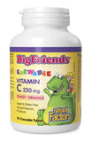Natural Factors Big Friends Chewable Vitamin C 250mg (Tangy Orange) - 90 Tablets