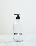 Pure Glass Bottle With Pump - 500ml