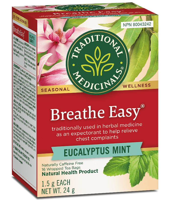 Traditional Medicinals Breathe Easy Eucalyptus Mint Tea -16 Bags