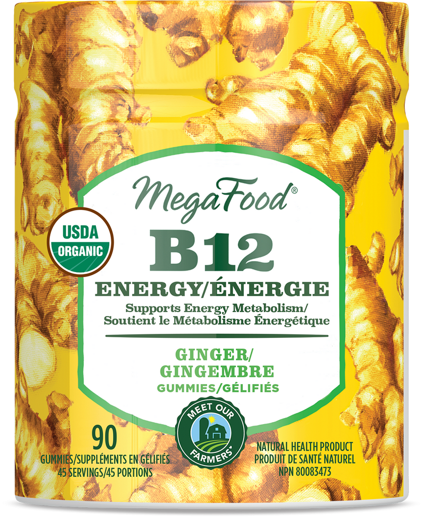 MegaFood B12 Energy Ginger - 90 Gummies
