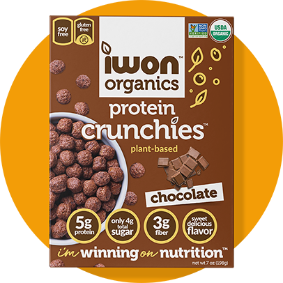 IWON Organics Protein Crunchies Cereal Chocolate - 198g