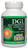 Natural Factors DGL 400mg - 90 Chewable Tablets
