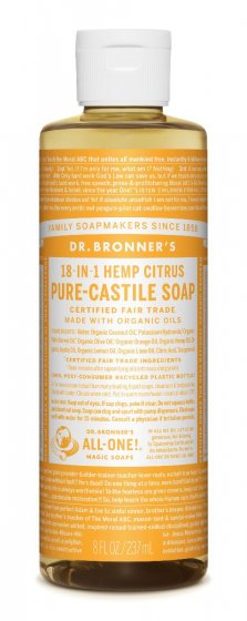 Dr. Bronner's Pure Castile Liquid Soap Citrus - 237ml