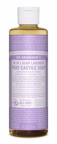 Dr. Bronner's Pure Castile Liquid Soap Lavender - 237ml