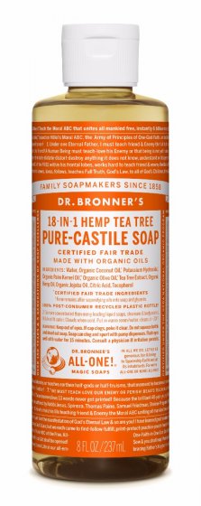 Dr. Bronner's Pure Castile Liquid Soap Tea Tree - 237ml