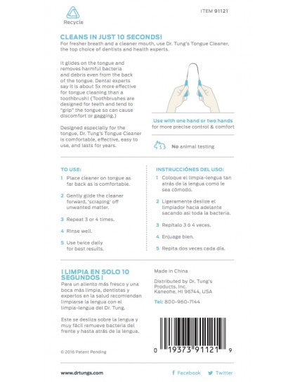 Dr. Tung's Stainless Steel Tongue Cleaner