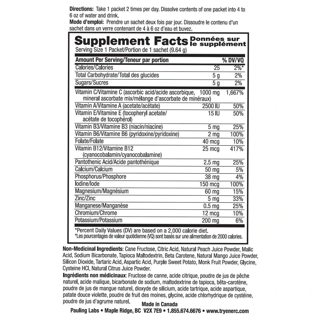 Ener - C Peach Mango - 30 Packets