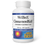 Natural Factors Cinnamon Extract - 60 Capsules
