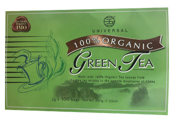 Universal Organic China Green Tea - 100 Bags