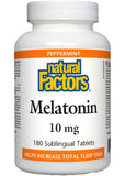 Natural Factors Melatonin Sublingual 10mg - 180 Tablets