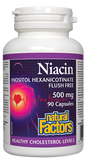 Natural Factors Niacin Flush Free 500mg - 90 Capsules
