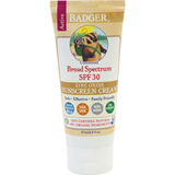Badger Active Sunscreen SPF 30 Unscented - 87ml