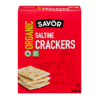 Savor Organic Saltine Crackers - 156g