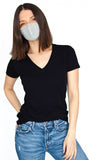 Jerico Bamboo/Cotton Adult Face Mask - Heather Grey