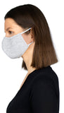 Jerico Bamboo/Cotton Adult Face Mask - Heather Grey