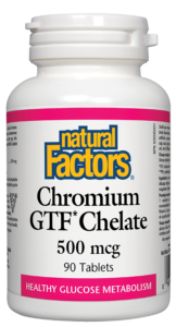 Natural Factors Chromium GTF* Chelate - 500mcg 90 Tabs