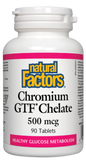 Natural Factors Chromium GTF* Chelate - 500mcg 90 Tabs