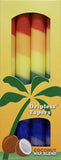 Aloha Bay Rainbow Chakra Dripless Coconut Wax Taper Candles