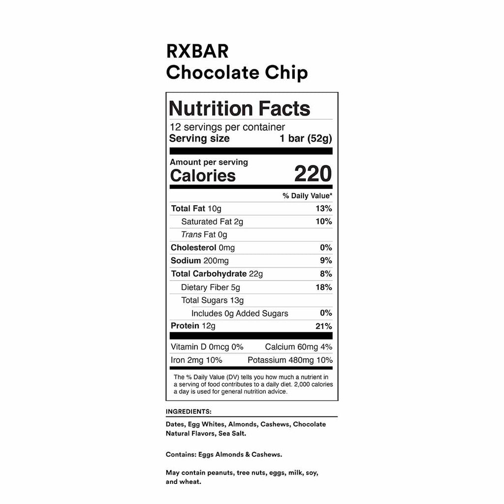 RXBAR Chocolate Chip Protein Bar