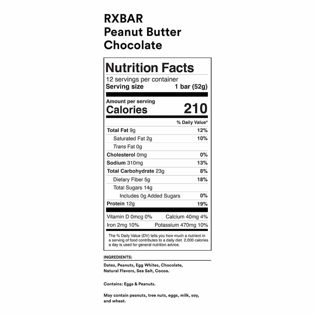 RXBAR Peanut Butter Chocolate Protein Bar