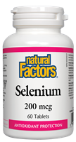 Natural Factors Selenium 200 mcg - 60 Tablets