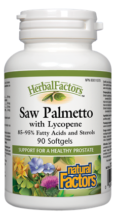 Natural Factors Saw Palmetto With Lycopene - 90 Softgels