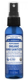 Dr. Bronner's Organic Peppermint Hand Sanitizer - 59ml