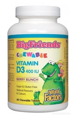 Big Friends Chewable Vitamin D3 400IU - 60 Chewable Tablets