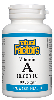 Natural Factors Vitamin A 10,000IU - 180 Softgels