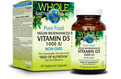Whole Earth & Sea Vegan Vitamin D3 - 1000 IU 90 Capsules