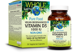 Whole Earth & Sea Vegan Vitamin D3 - 1000 IU 90 Capsules