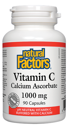 Natural Factors Vitamin C Calcium Ascorbate 1000mg - 90 Capsules