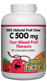Natural Factors Vitamin C 500mg - 180 Chewable Wafers