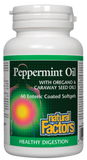 Natural Factors Peppermint Oil - 60 Enteric Coated Softgels