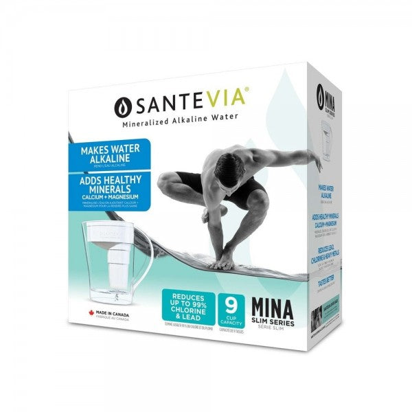 Santevia Mina Alkaline Water Pitcher - White