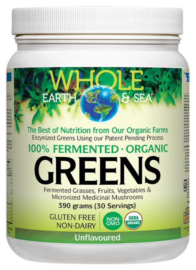 Whole Earth & Sea Fermented Greens Unflavoured - 390g
